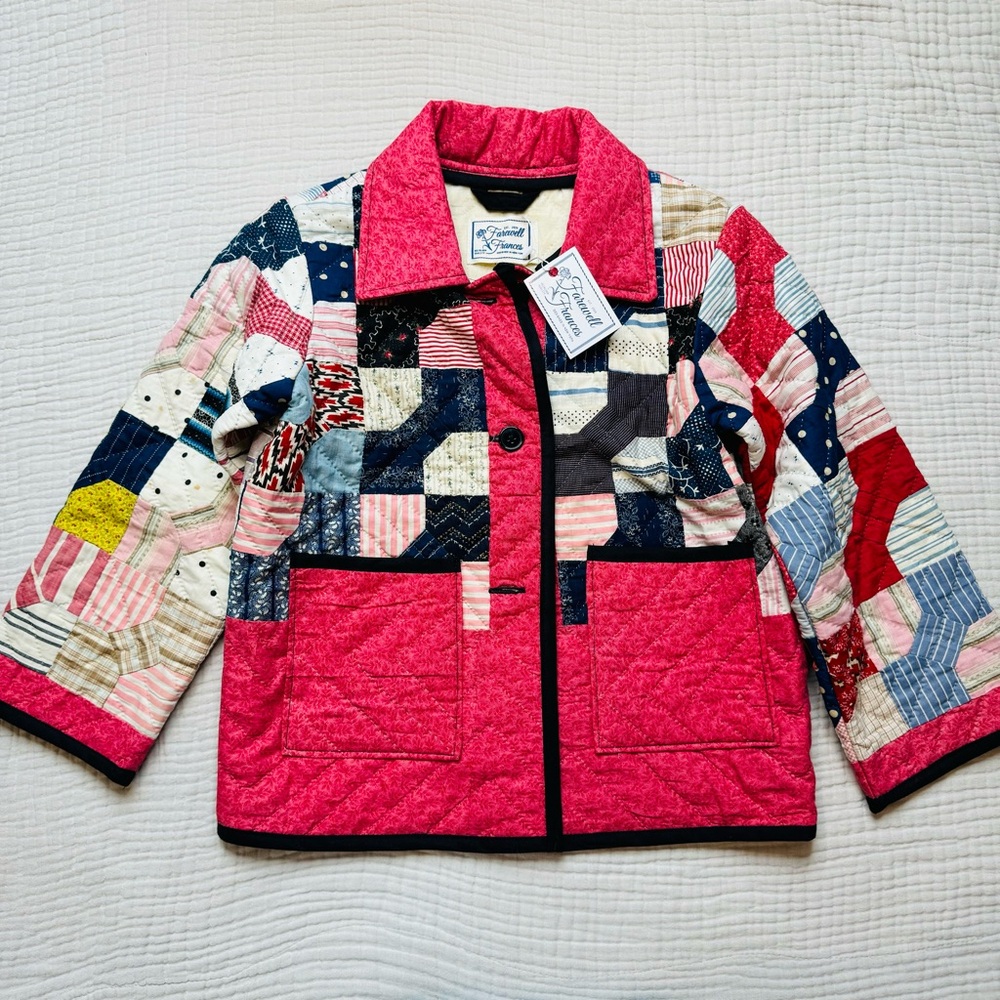 NWT Farewell Frances Devon Quilted Jacket Coat Small